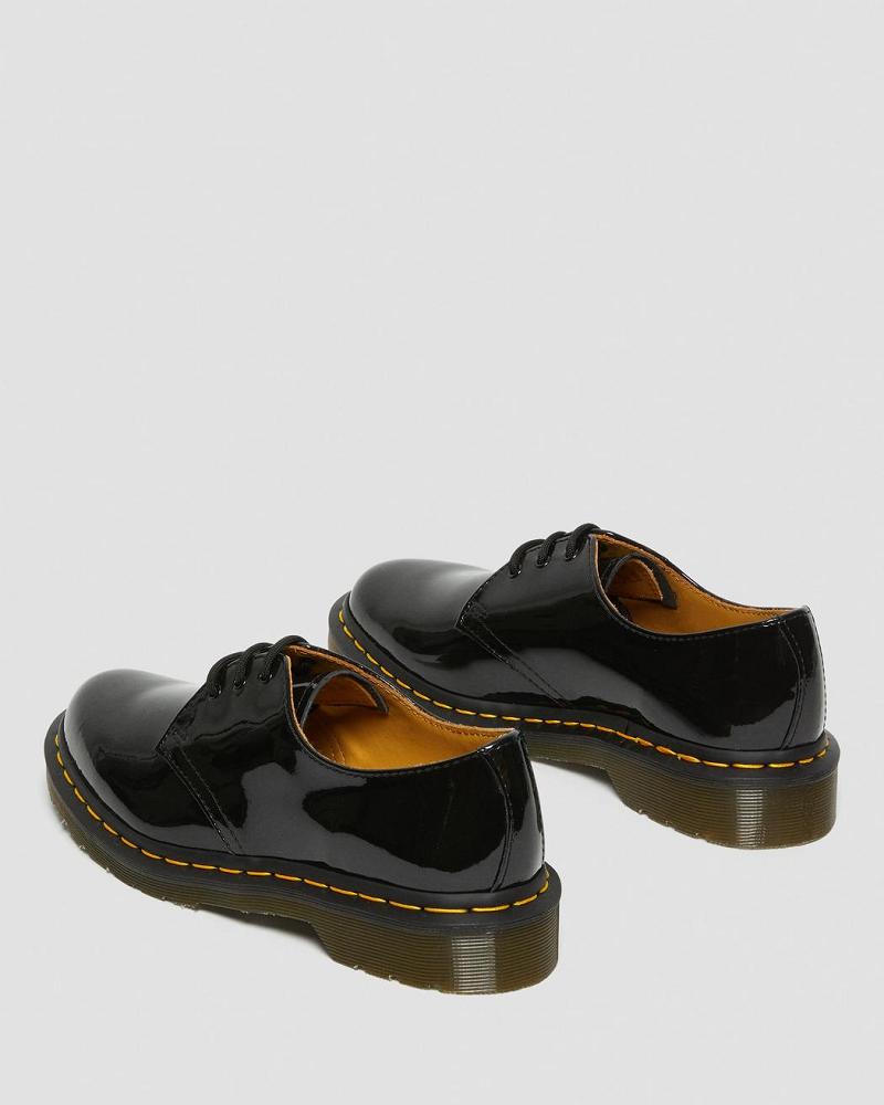 Dr Martens 1461 Lak Leren Oxford Schoenen Dames Zwart | NL 430NWY